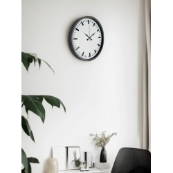 Mey İthalat® 36 Cm Gri Sade Dekoratif Duvar Saati