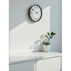 Mey İthalat® 36 Cm Gri Standart Dekoratif Duvar Saati