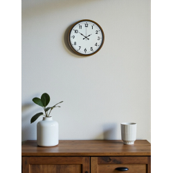 Mey İthalat® 36 Cm Kahverengi Dekoratif Duvar Saati