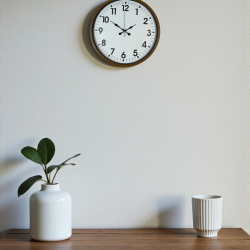 Mey İthalat® 36 Cm Kahverengi Dekoratif Duvar Saati