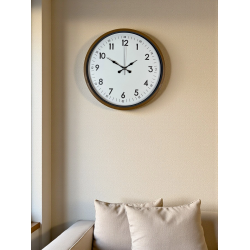 Mey İthalat® 36 Cm Kahverengi Dekoratif Duvar Saati