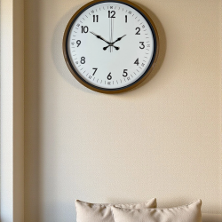 Mey İthalat® 36 Cm Kahverengi Dekoratif Duvar Saati