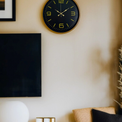 Mey İthalat® 36 Cm Kahverengi Dekoratif Duvar Saati