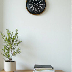 Mey İthalat® 36 Cm Kahverengi Dekoratif Duvar Saati