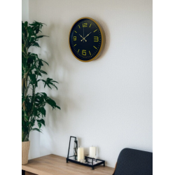 Mey İthalat® 36 Cm Kahverengi Dekoratif Duvar Saati