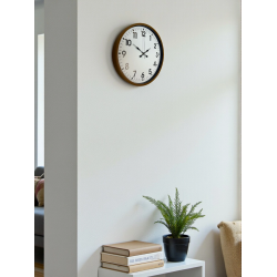 Mey İthalat® 36 Cm Kahverengi Dekoratif Duvar Saati