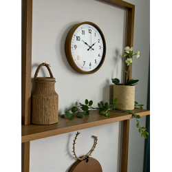 Mey İthalat® 36 Cm Kahverengi Dekoratif Duvar Saati