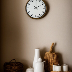 Mey İthalat® 36 Cm Kahverengi Dekoratif Şık Duvar Saati