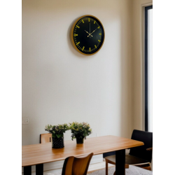 Mey İthalat® 36 Cm Kahverengi Modern Duvar Saati