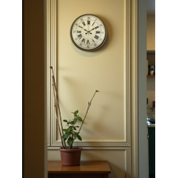 Mey İthalat® 36 Cm Kahverengi Retro Duvar Saati