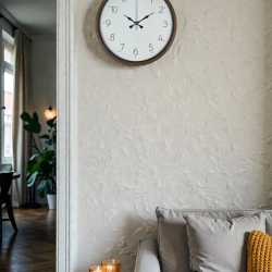 Mey İthalat® 36 Cm Kahverengi Sade Dekoratif Duvar Saati