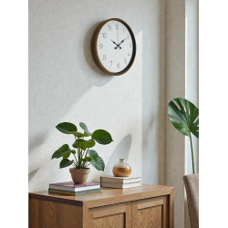 Mey İthalat® 36 Cm Kahverengi Sade Dekoratif Duvar Saati