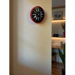 Mey İthalat® 36 Cm Kırmızı Asil Duvar Saati