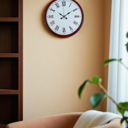 Mey İthalat® 36 Cm Kırmızı Roma Rakamlı Duvar Saati