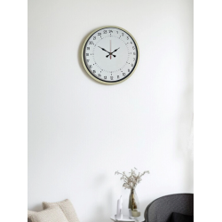 Mey İthalat® 36 Cm Krem 24 Saat Göstergeli Duvar Saati
