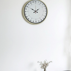 Mey İthalat® 36 Cm Krem 24 Saat Göstergeli Duvar Saati