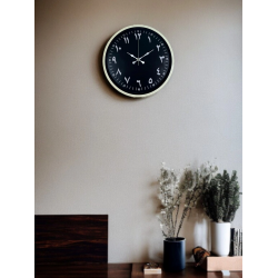 Mey İthalat® 36 Cm Krem Arapça Rakamlı Duvar Saati