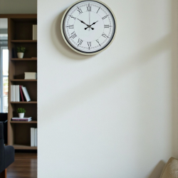 Mey İthalat® 36 Cm Krem Dekoratif Duvar Saati