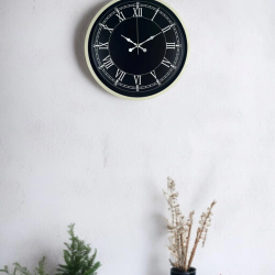 Mey İthalat® 36 Cm Krem Dekoratif Duvar Saati