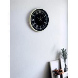 Mey İthalat® 36 Cm Krem Dekoratif Duvar Saati