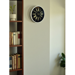 Mey İthalat® 36 Cm Krem Dekoratif Duvar Saati