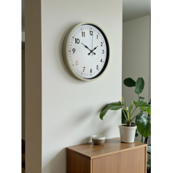 Mey İthalat® 36 Cm Krem Dekoratif Duvar Saati