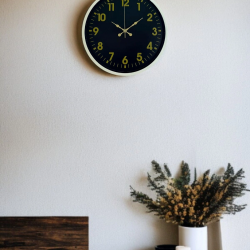 Mey İthalat® 36 Cm Krem Gold Rakamlı Duvar Saati