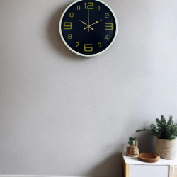 Mey İthalat® 36 Cm Krem Gold Rakamlı Duvar Saati