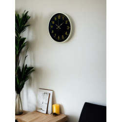 Mey İthalat® 36 Cm Krem Gold Rakamlı Duvar Saati