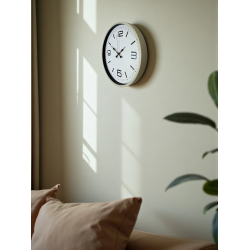 Mey İthalat® 36 Cm Krem Modern Dekoratif Duvar Saati