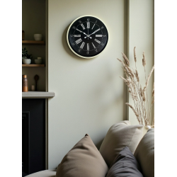 Mey İthalat® 36 Cm Krem Modern Duvar Saati