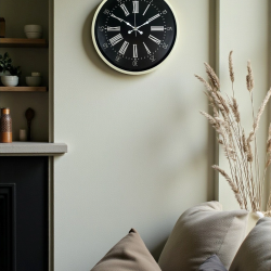 Mey İthalat® 36 Cm Krem Modern Duvar Saati