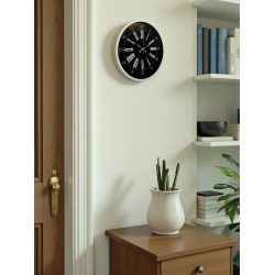 Mey İthalat® 36 Cm Krem Modern Duvar Saati