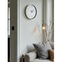 Mey İthalat® 36 Cm Krem Sade Dekoratif Duvar Saati