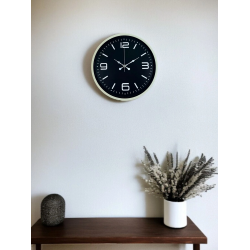 Mey İthalat® 36 Cm Krem Şık Dekoratif Duvar Saati