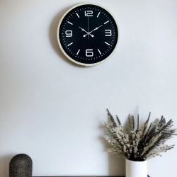 Mey İthalat® 36 Cm Krem Şık Dekoratif Duvar Saati