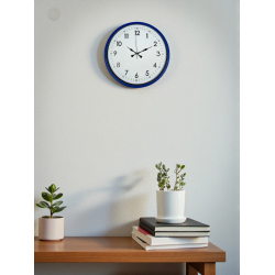 Mey İthalat® 36 Cm Lacivert Dekoratif Duvar Saati