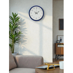 Mey İthalat® 36 Cm Lacivert Dekoratif Duvar Saati