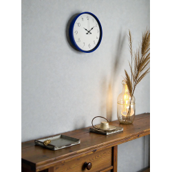 Mey İthalat® 36 Cm Lacivert Dekoratif Duvar Saati