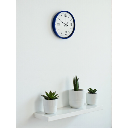 Mey İthalat® 36 Cm Lacivert Modern Dekoratif Duvar Saati