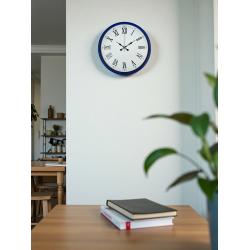 Mey İthalat® 36 Cm Lacivert Roma Rakamlı Duvar Saati