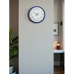 Mey İthalat® 36 Cm Lacivert Roma Rakamlı Duvar Saati