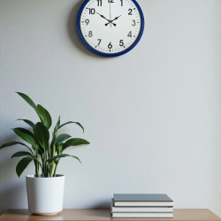 Mey İthalat® 36 Cm Lacivert Standart Duvar Saati