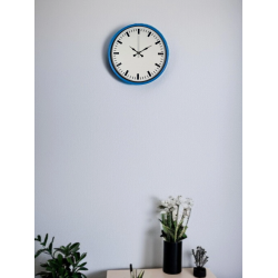 Mey İthalat® 36 Cm Mavi Zarif Duvar Saati