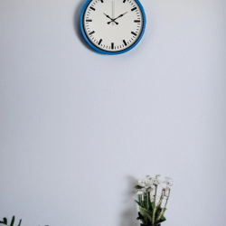 Mey İthalat® 36 Cm Mavi Zarif Duvar Saati