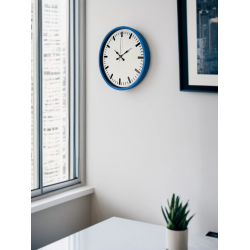 Mey İthalat® 36 Cm Mavi Zarif Duvar Saati