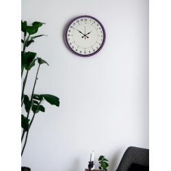 Mey İthalat® 36 Cm Mor 24 Saat Göstergeli Özel Tasarım Duvar Saati
