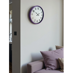 Mey İthalat® 36 Cm Mor Standart Duvar Saati