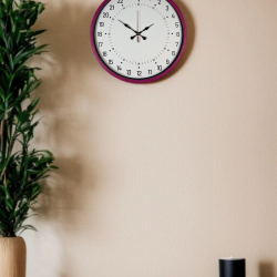 Mey İthalat® 36 Cm Pembe 24 Saat Göstergeli Özel Tasarım Duvar Saati