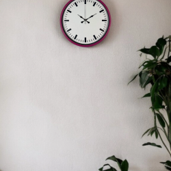 Mey İthalat® 36 Cm Pembe Dekoratif Duvar Saati